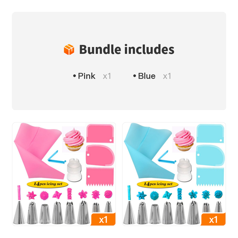 14-Piece Cake Decorating Tool Kit