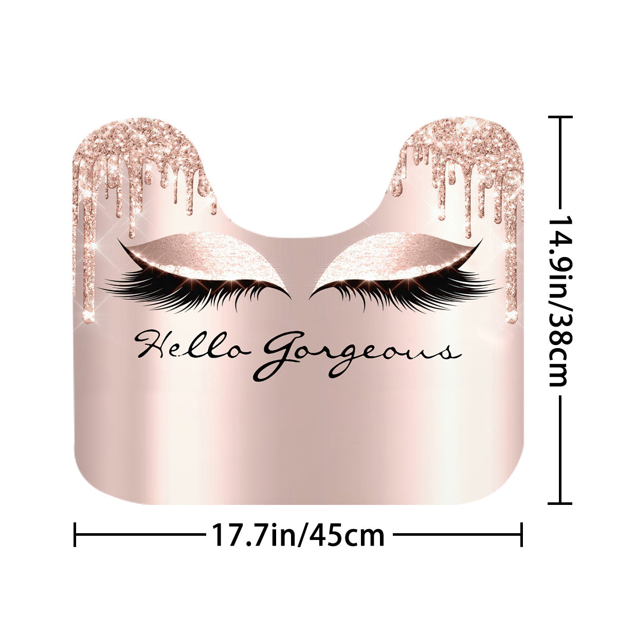 70.8 inch x 70.8 inch Eyelash Waterproof Shower Curtain Set