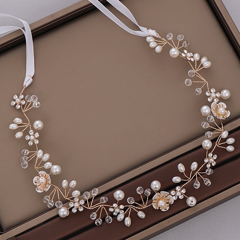 Crystal Pearl Bridal Headband