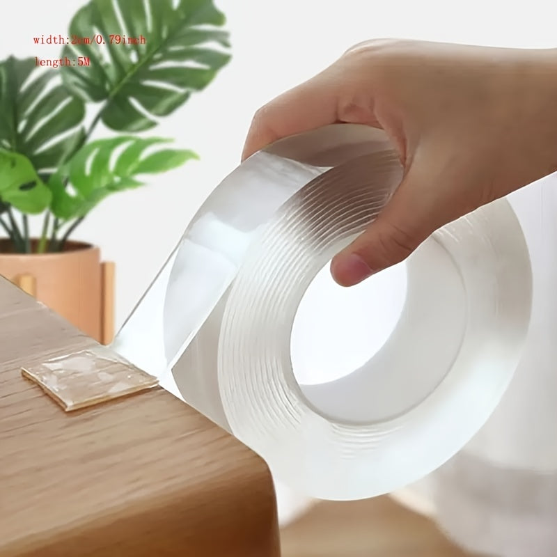 Nano Tape Roll - Double Sided, Transparent, Reusable, Waterproof Adhesive Tape
