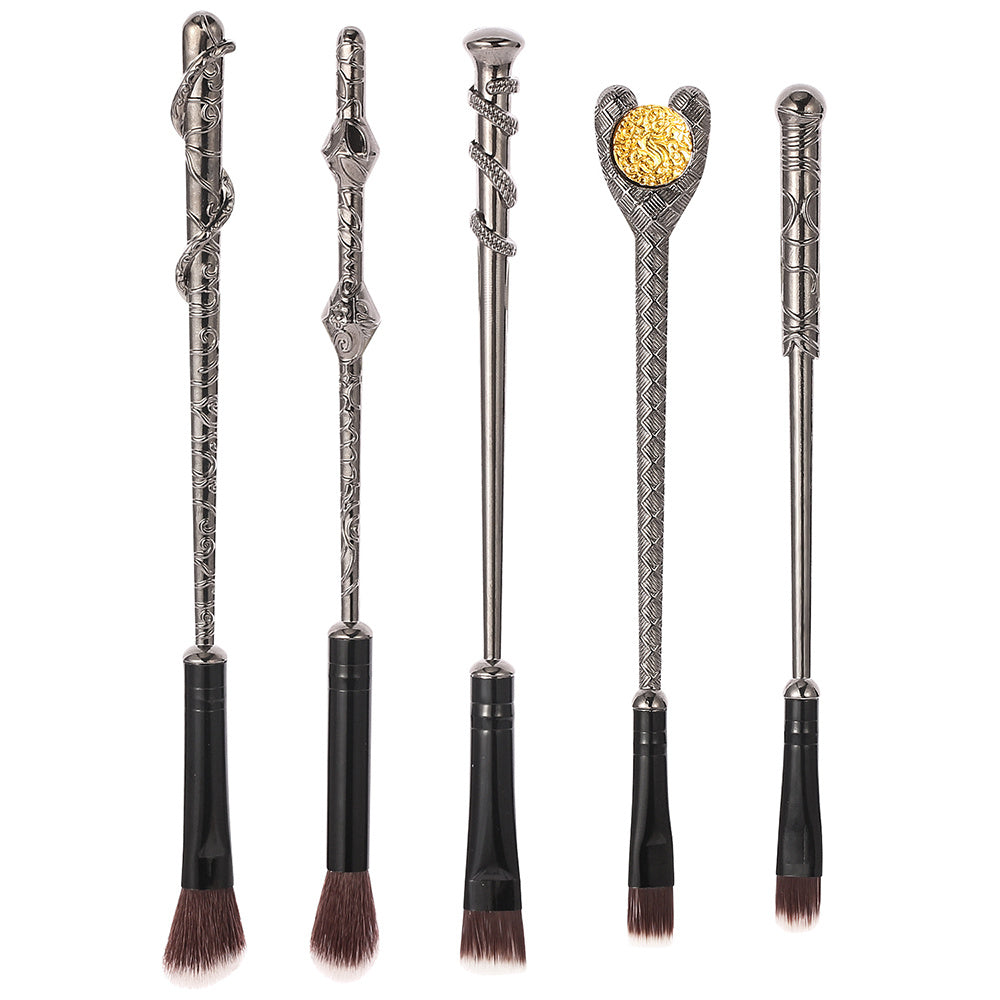Makeup Brushes Set - 5pcs Wizard Wand Makeup Brushes