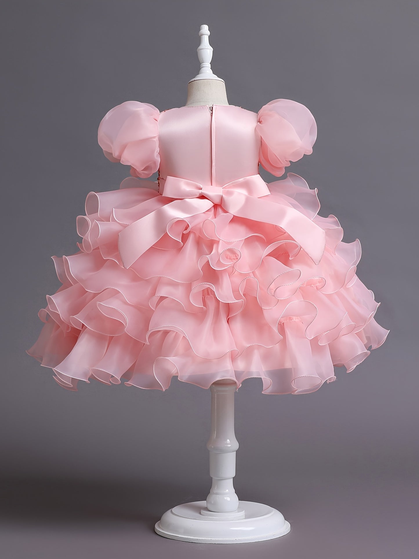 Cute Elegant Puff Sleeve Mesh Princess Dress