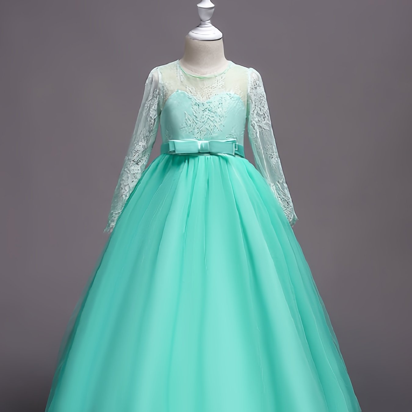 Girls Princess Mesh Formal Dress for Pageant, Wedding, and Evening Parties