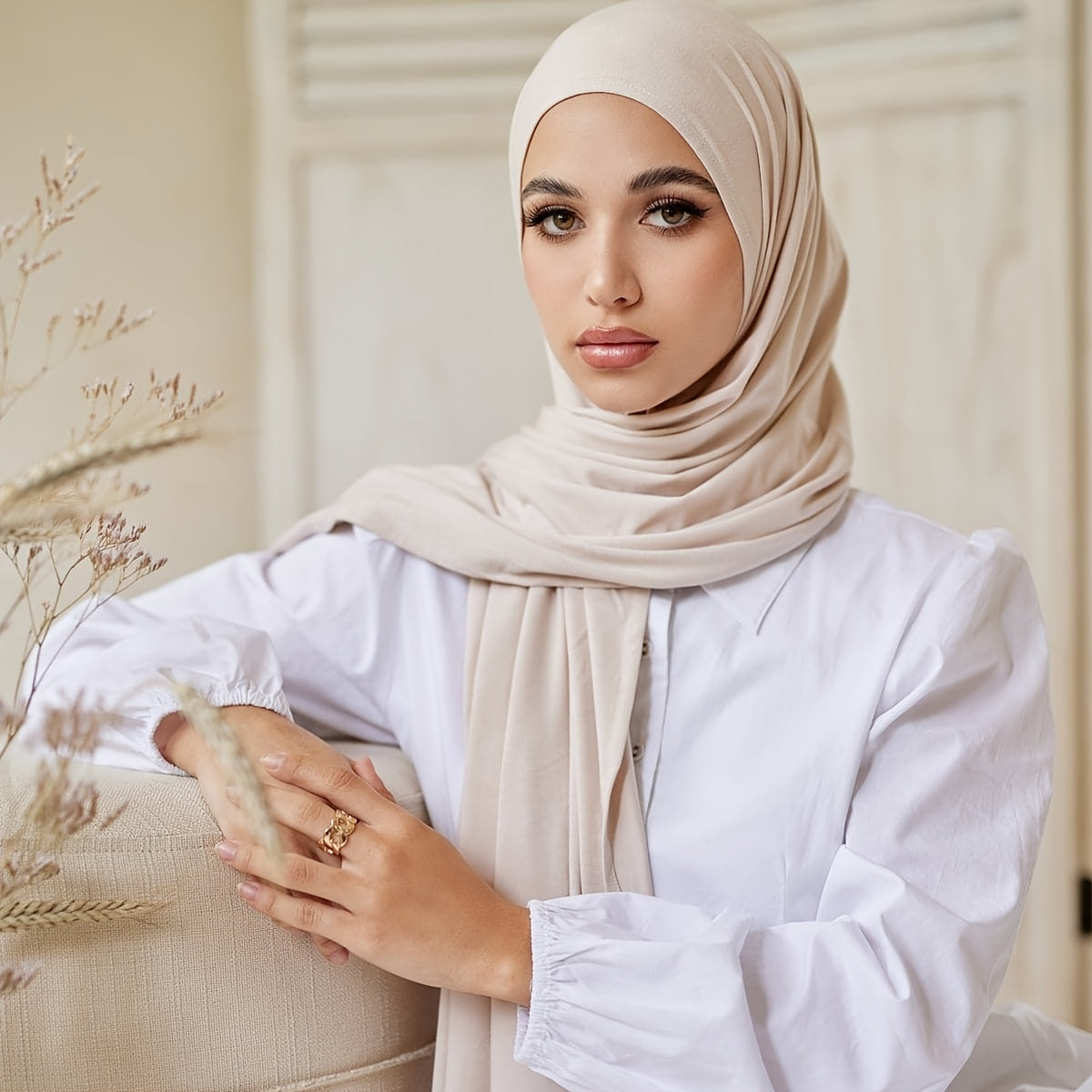 High Quality Stretchy Plain Maxi Scarf Shawl - Ideal for Hijab, Warm Wrap, Eid and Mother's Day Gifts