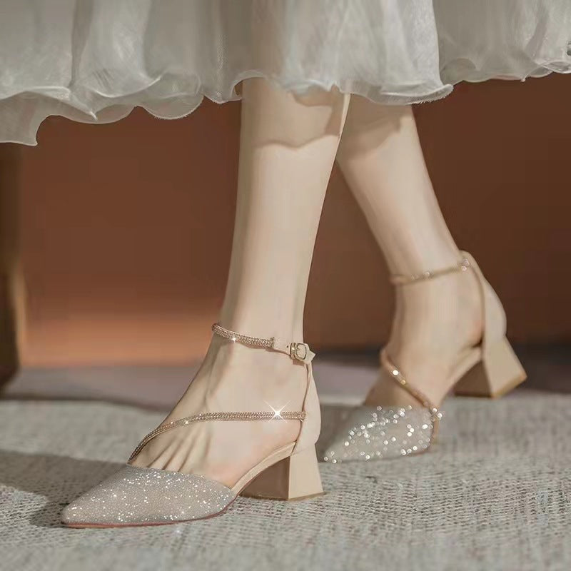 Rhinestone High Heels for Women