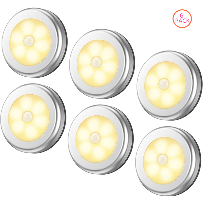 6-Piece Motion Sensor LED Night Lights