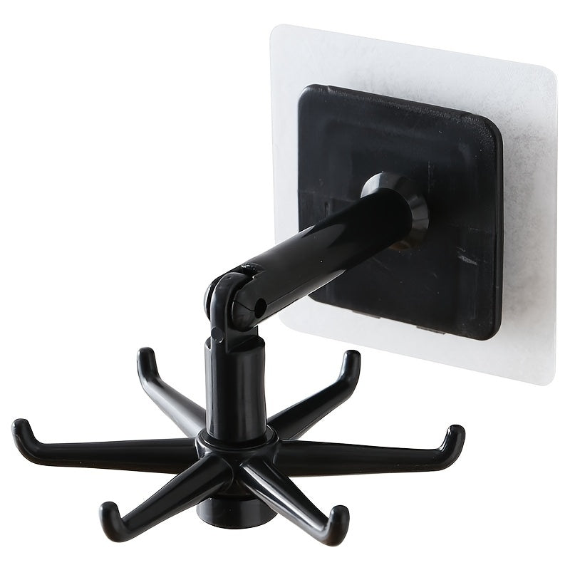 1pc Foldable Swivel Hook, Kitchen And Bathroom Hook, Multifunctional Hook, Household Kitchen Accessories