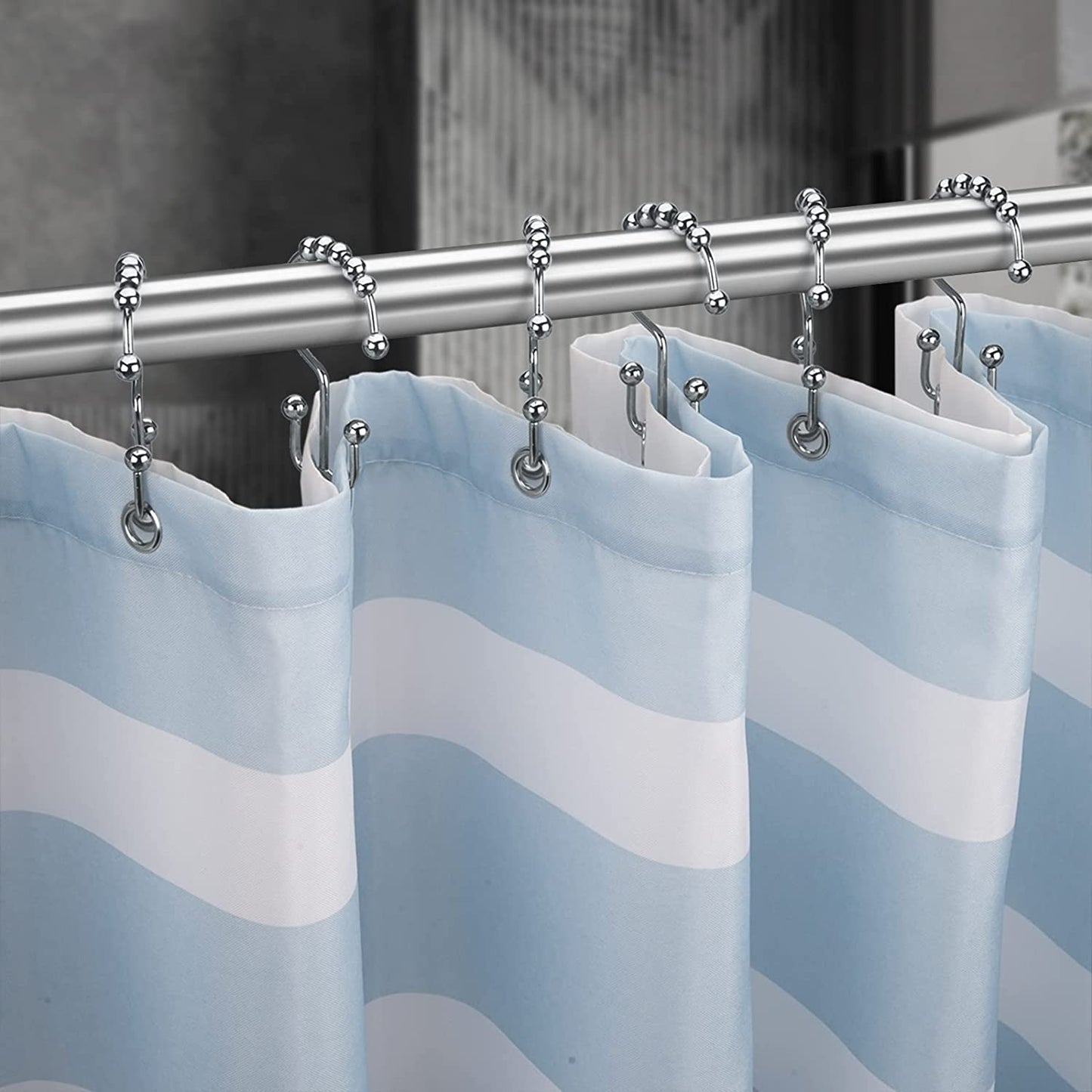 Luxury 12-Piece Shower Curtain Hook Set