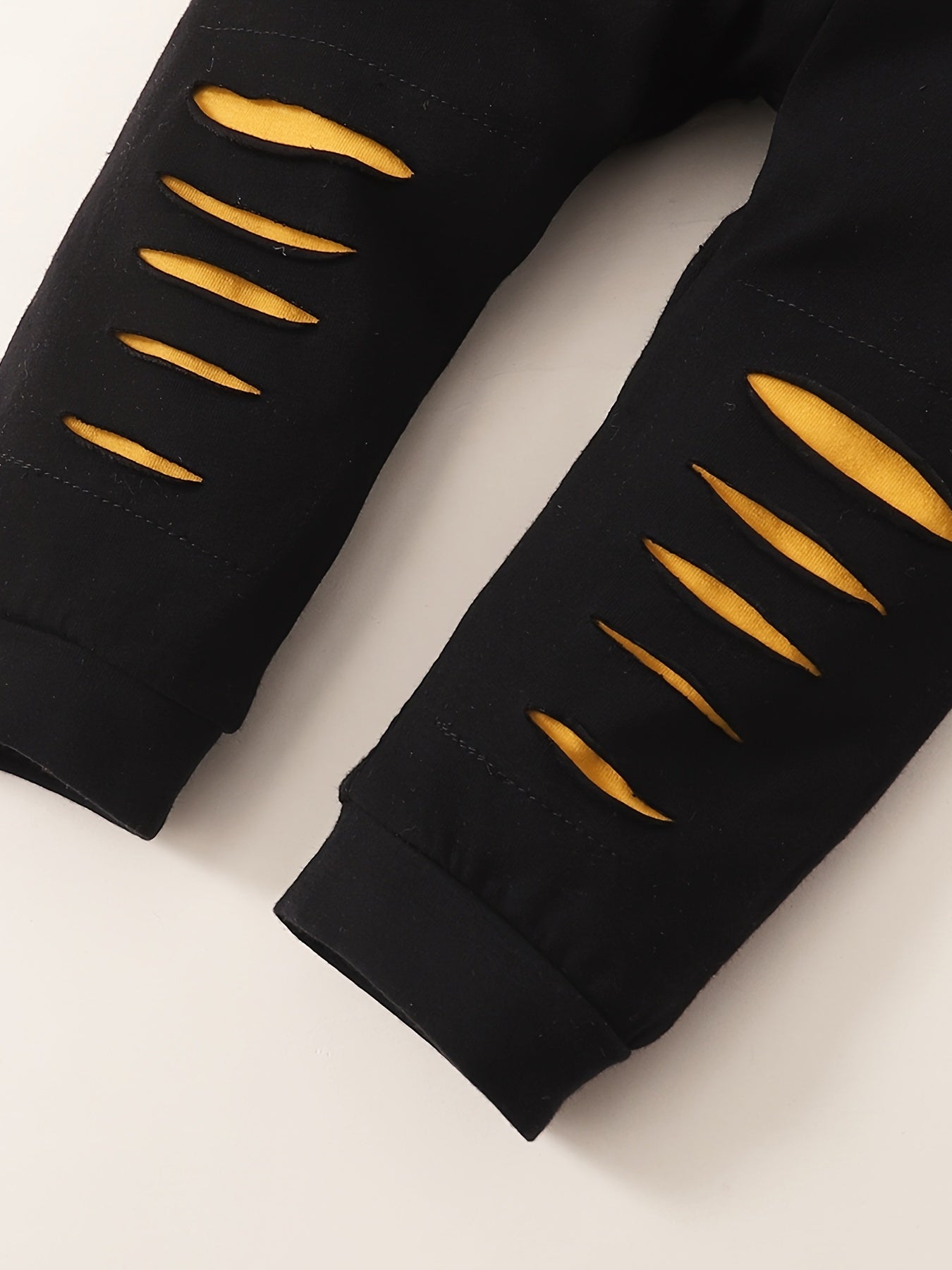 Boys' Color Block Letter Print Pullover Top and Pants Set