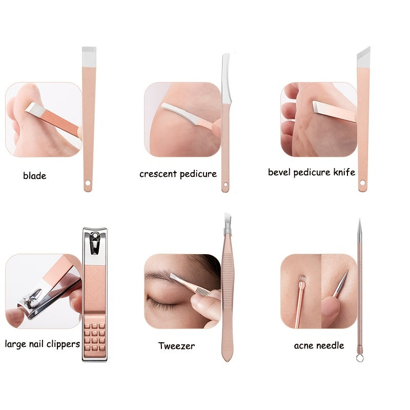 Elite Rose Golden Nail Clipper Set
