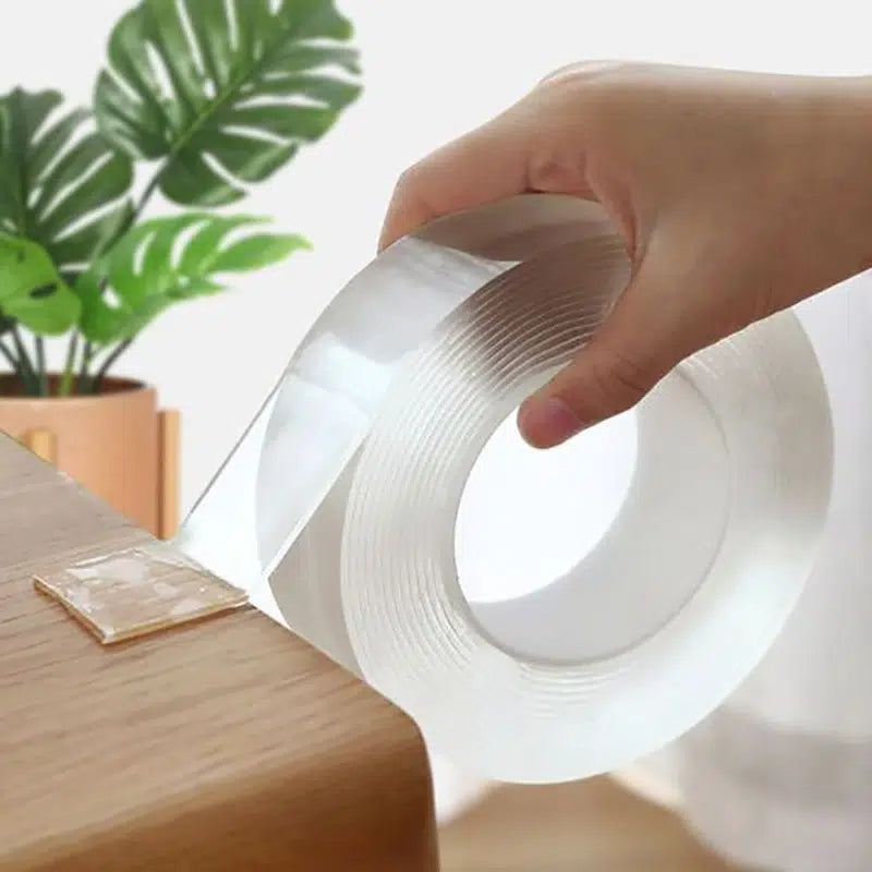 Nano Tape Roll - Double Sided, Transparent, Reusable, Waterproof Adhesive Tape