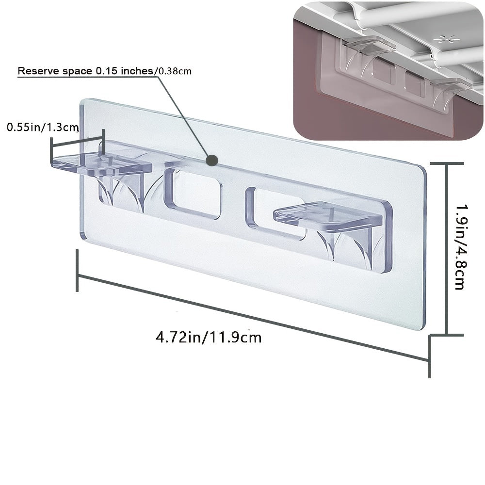 Punch-Free Adhesive Shelf Brackets (10pcs)