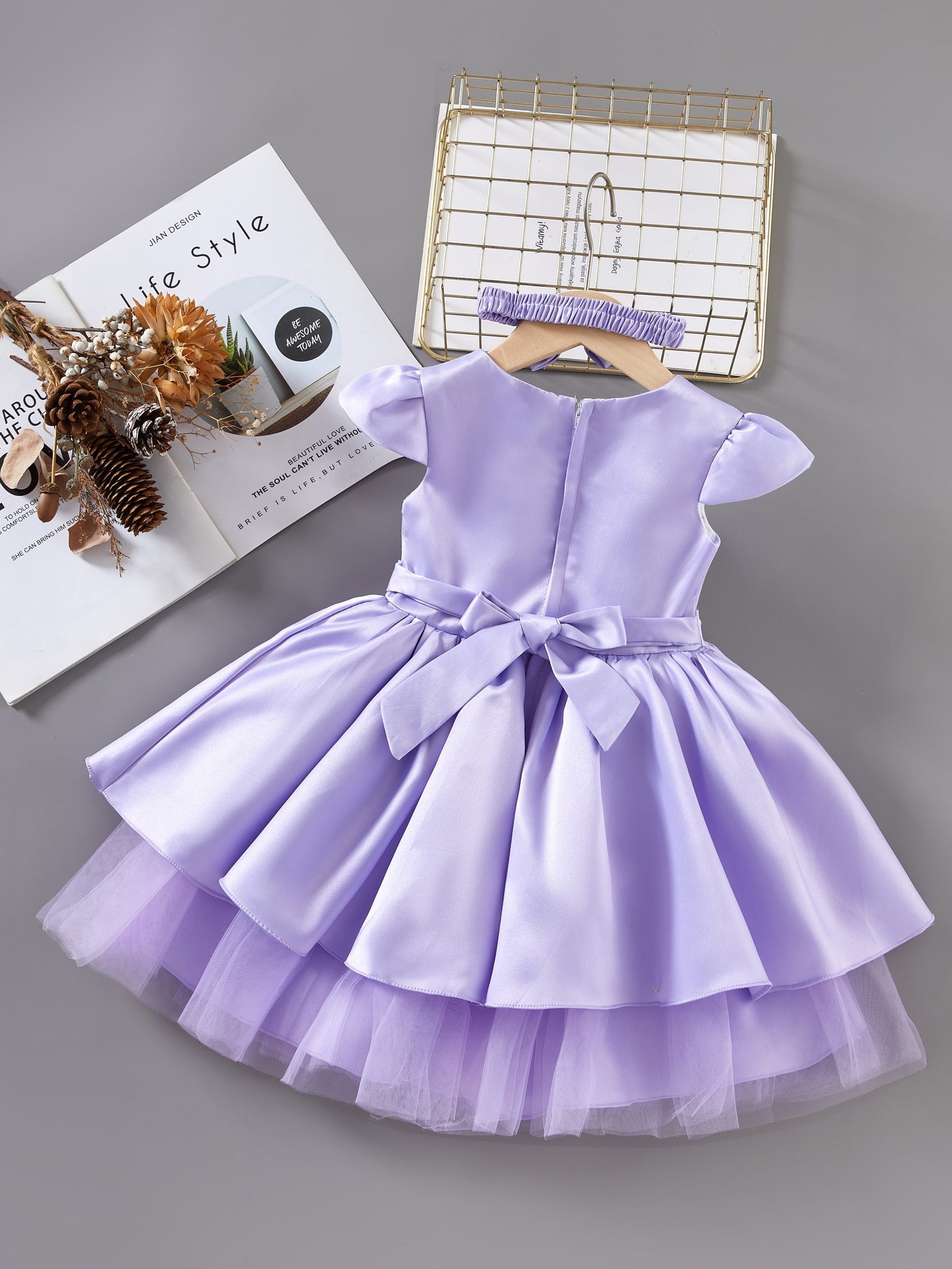 Exquisite Princess Dress & Headband Set