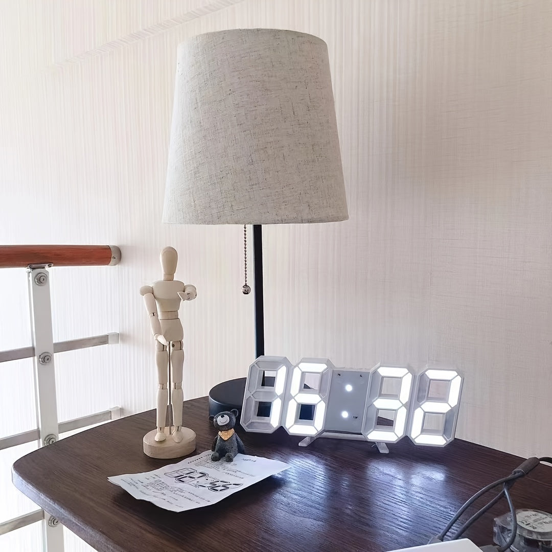 3D LED Digital Clock for Home Decoration