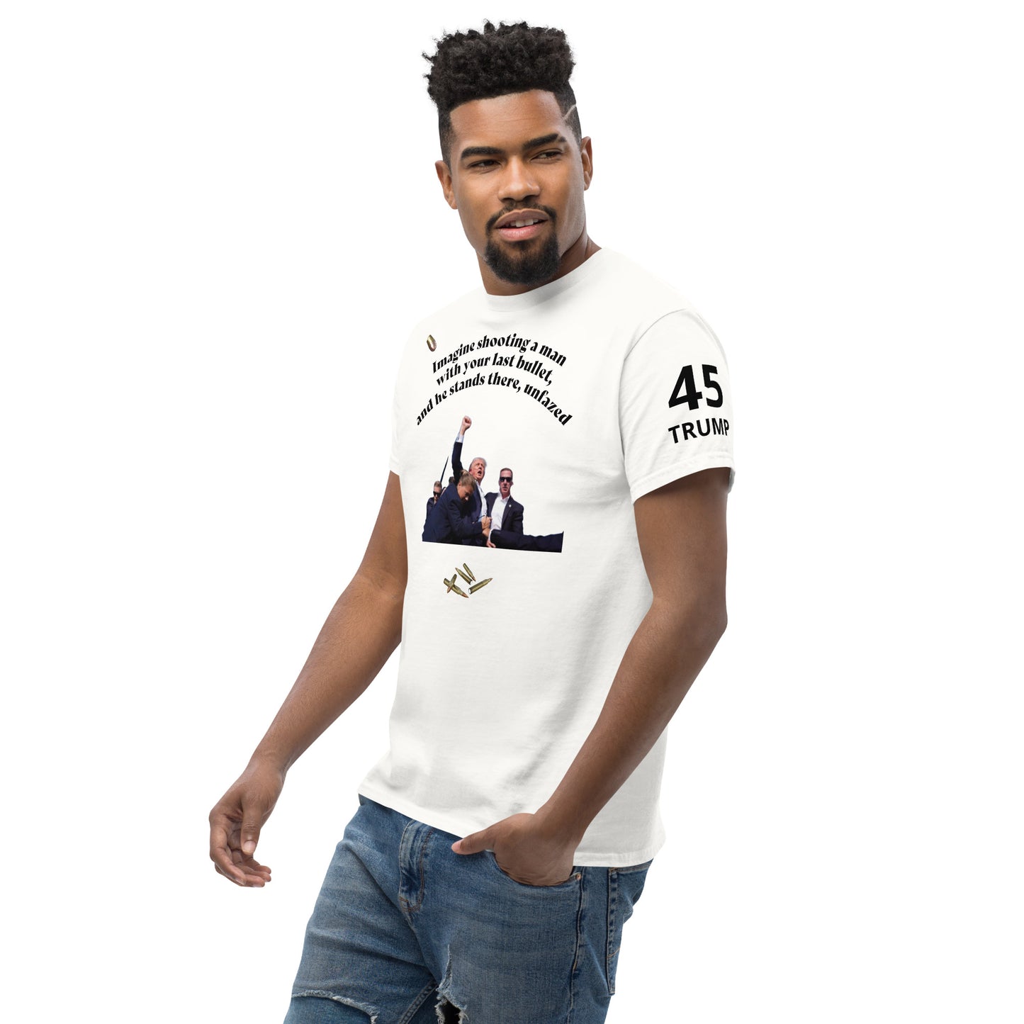 Trump T-shirt the 47th President on a Symbolic T-Shirt, Took 5 shots for this country