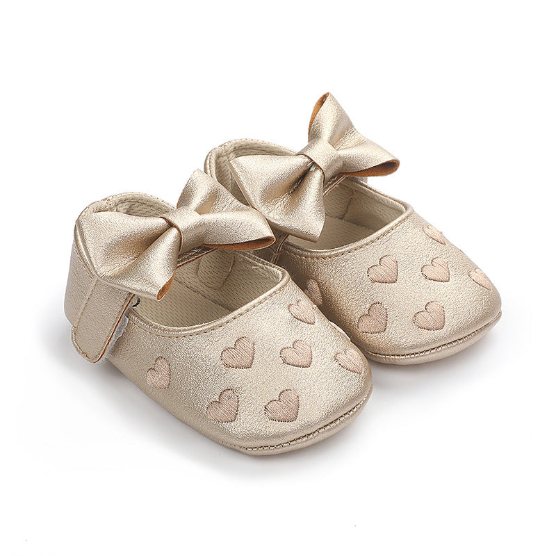 Infant Baby Girls Soft-Soled Anti-Slip Prewalker Shoes