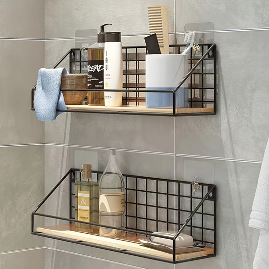 1pc Floating Shelves Wall Mounted, Hanging Storage Shelf For Bathroom, Living Room, Bedroom, Kitchen