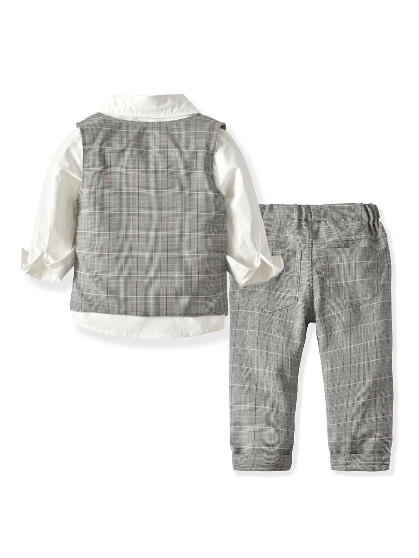 4pcs Baby Boys Gentleman Bowtie Outfit