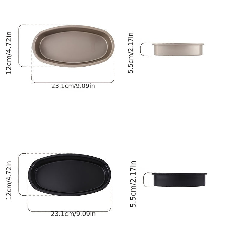 1pc Oval Cake Mould Baking Tray, Baking Pan