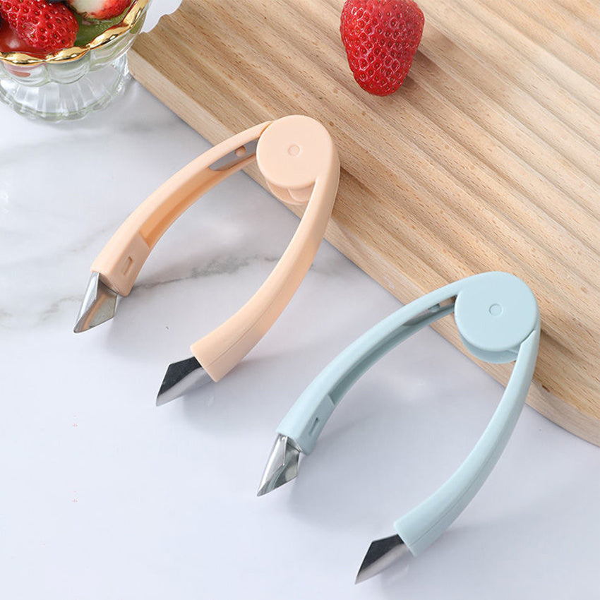 1pc Fruit Remover, Kitchen Tweezers, Strawberry Tomato Remover, Fruit And Vegetable Tools, Random Color
