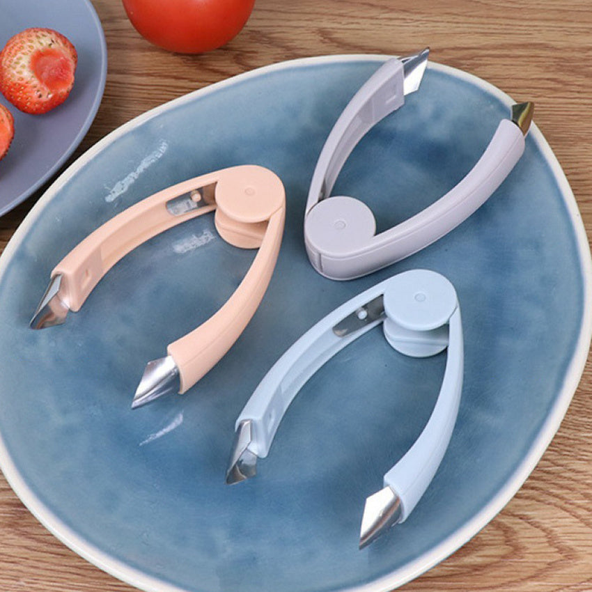 1pc Fruit Remover, Kitchen Tweezers, Strawberry Tomato Remover, Fruit And Vegetable Tools, Random Color