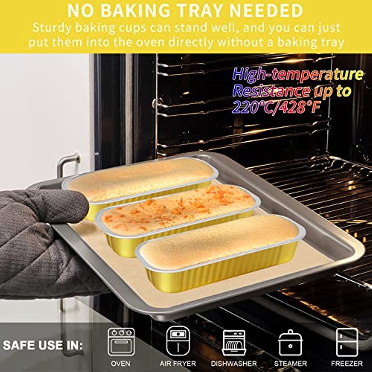 10pcs/20pcs/30pcs Aluminum Foil Mini Loaf Pans with Lids