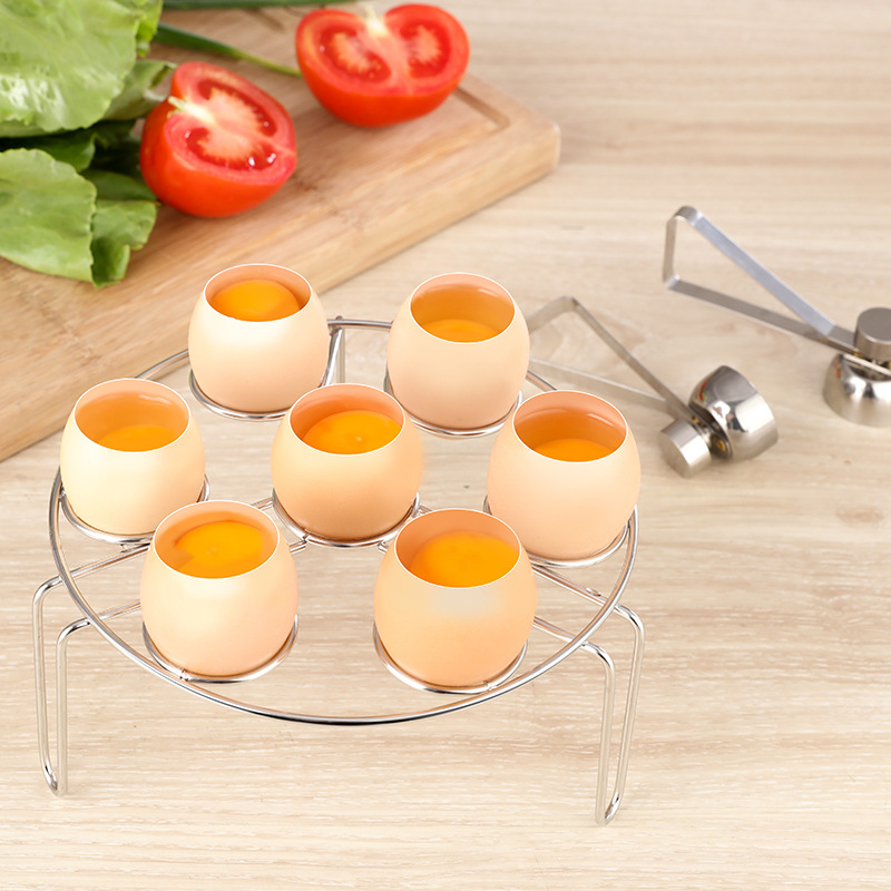 1pc Egg Cracker Topper, Stainless Steel Egg Opener, Eggshell Cutter, Kitchen Remover Tool For Raw/Soft Hard Boiled Egg