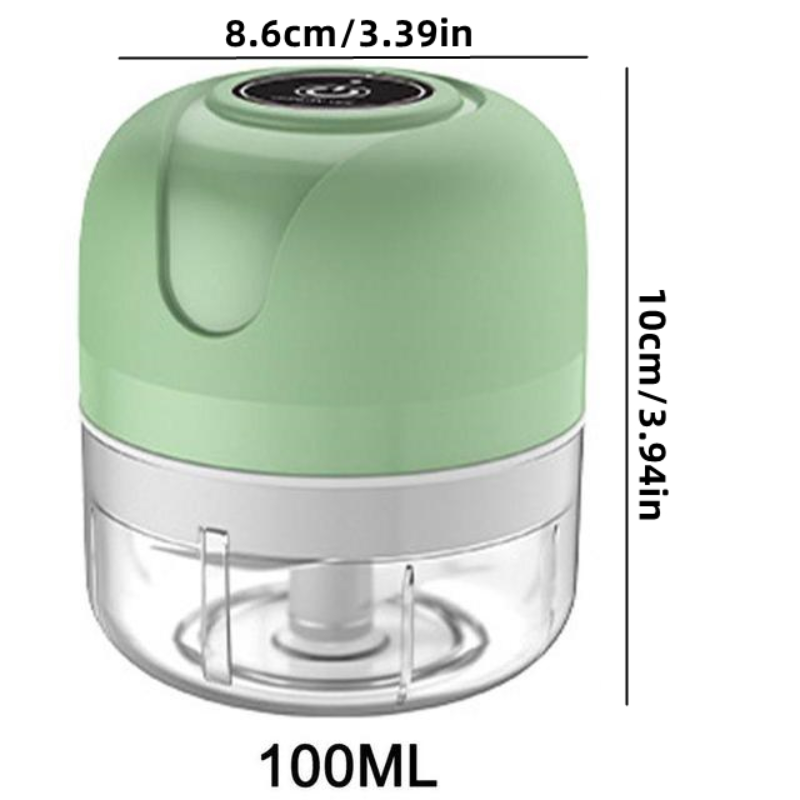1pc Electric Garlic Chopper, Onion Chopper, USB Charging Vegetable Mincer, Electric Mini Chopper, Food Processor, Kitchen Tools