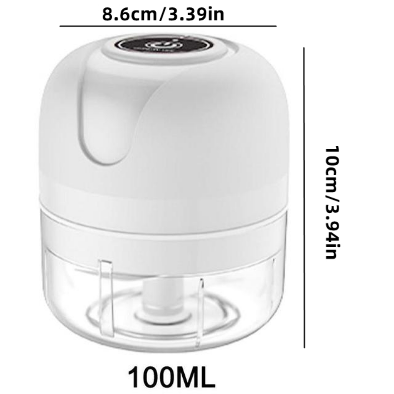1pc Electric Garlic Chopper, Onion Chopper, USB Charging Vegetable Mincer, Electric Mini Chopper, Food Processor, Kitchen Tools