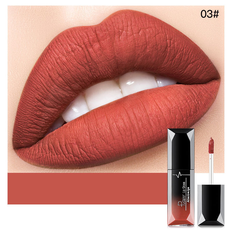 Matte Liquid Lipstick - Long-lasting, Wear-resistant, Non-stick Cup, Non-fading, Waterproof Lip Gloss