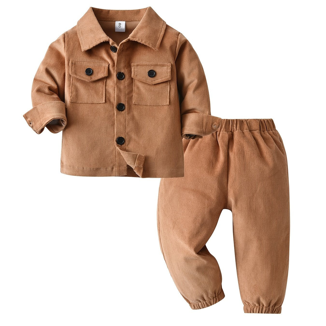 2PCS Toddler Boys Hoodie Sweatshirt & Pant Set