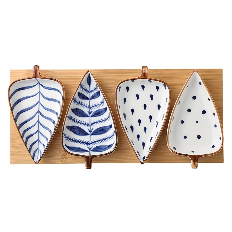 Creative Leaf Shape Ceramic Appetizer Plate