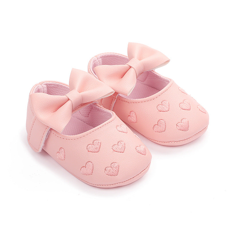 Infant Baby Girls Soft-Soled Anti-Slip Prewalker Shoes
