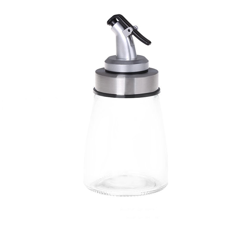 1pc Controllable Glass Oil Pot with Leak-Proof Design
