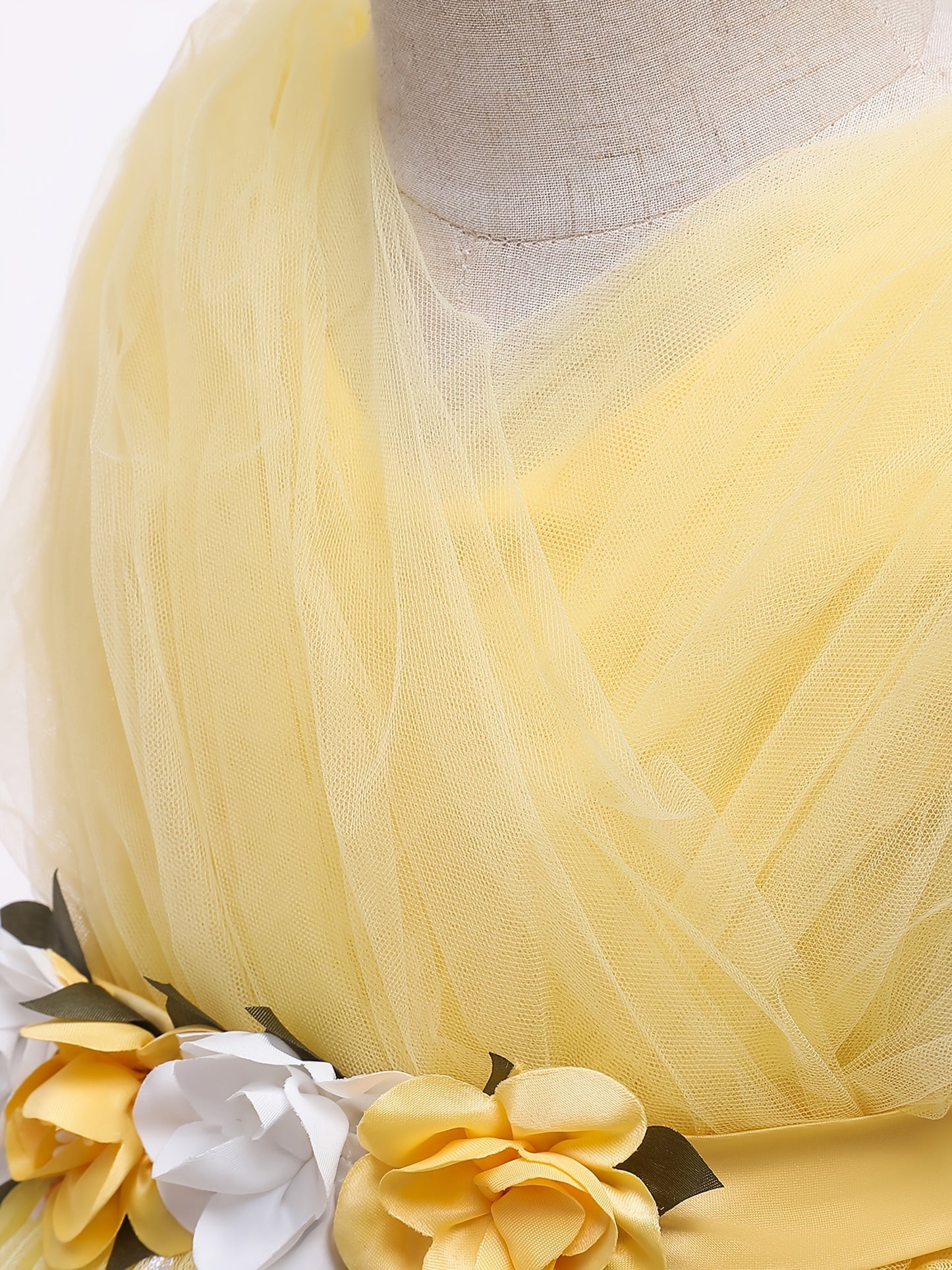 Flower Embroidered Tutu Dress for Baby Girls