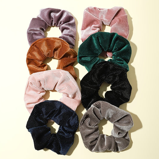 8-piece Velvet Bridesmaid Proposal Scrunchy Set