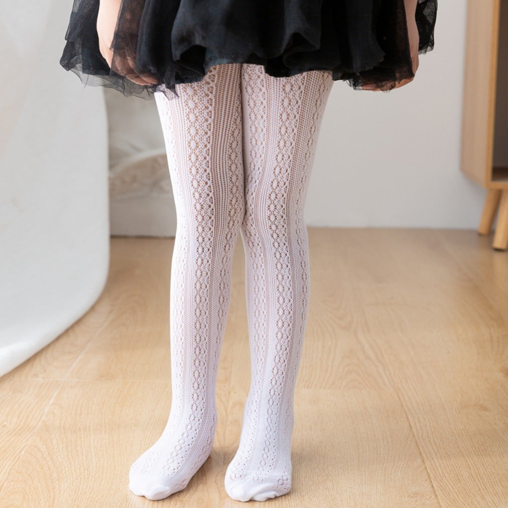 Baby Girl Pure White Lace Leggings