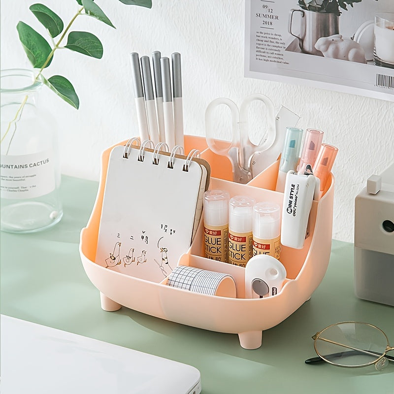 1pc Cute Pig Pen Holder for Desk Organization