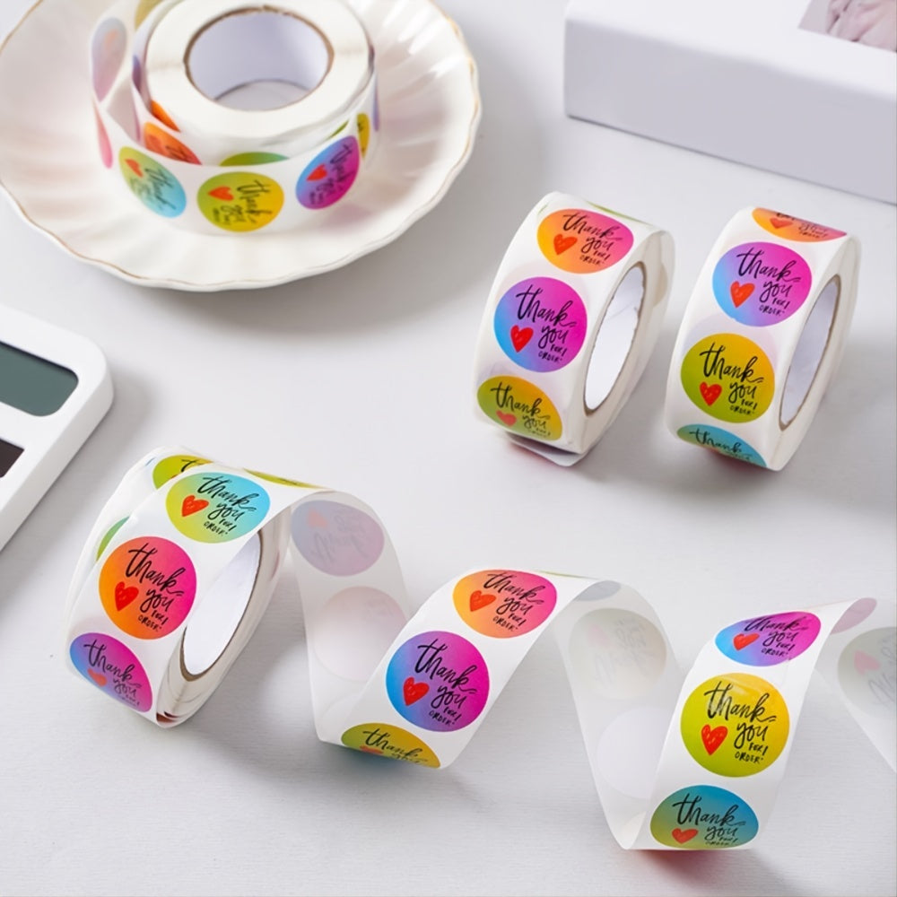 500PCS "Thank You" Stickers Roll