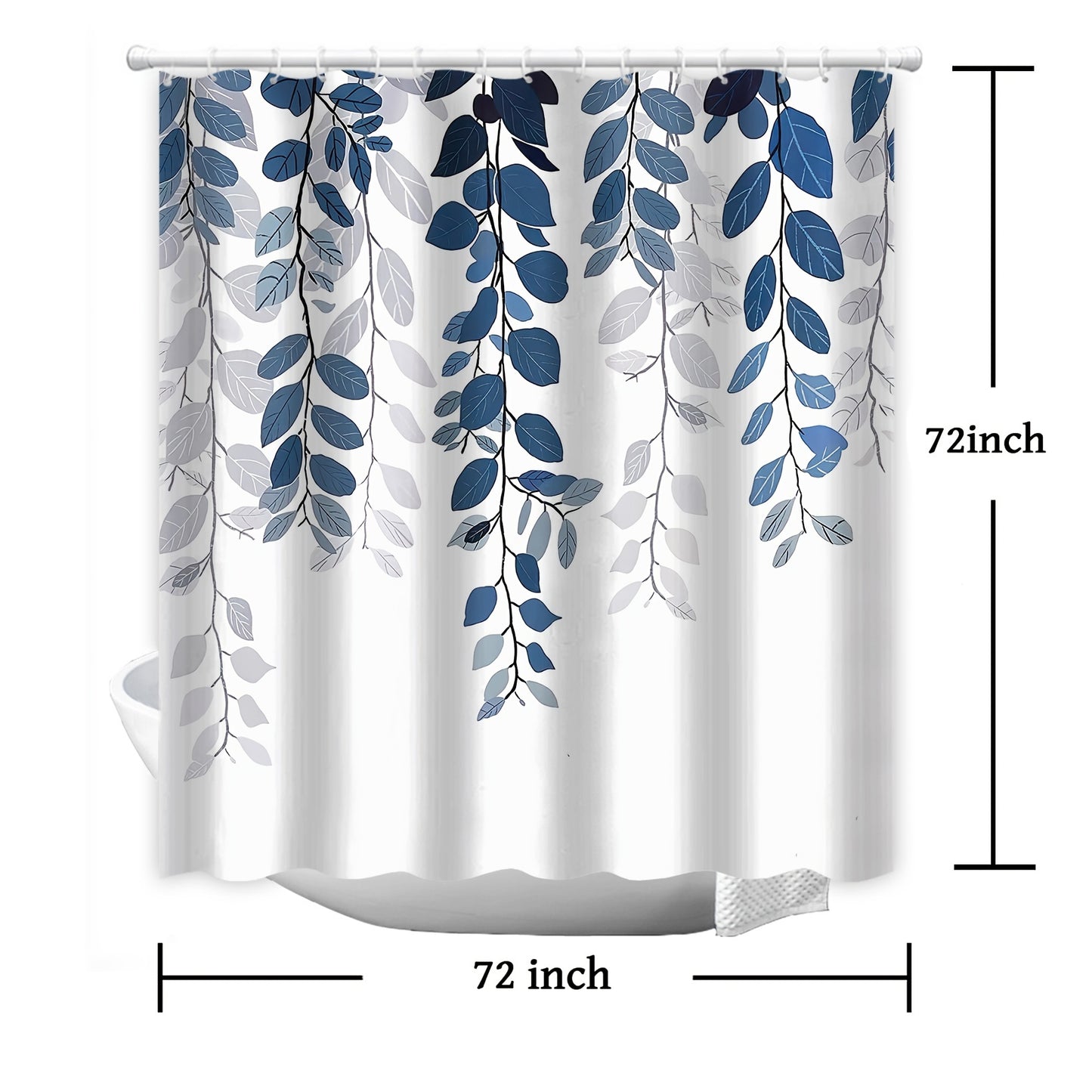 Blue Eucalyptus Shower Curtain