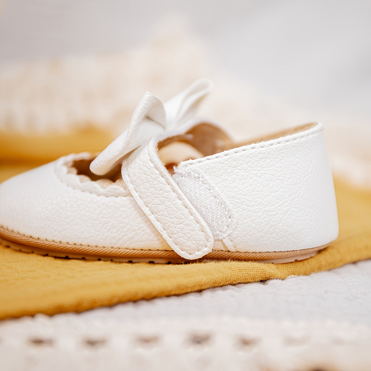 Infant Baby Girls Princess Mary Jane Flats with Soft-soled Anti-slip Design