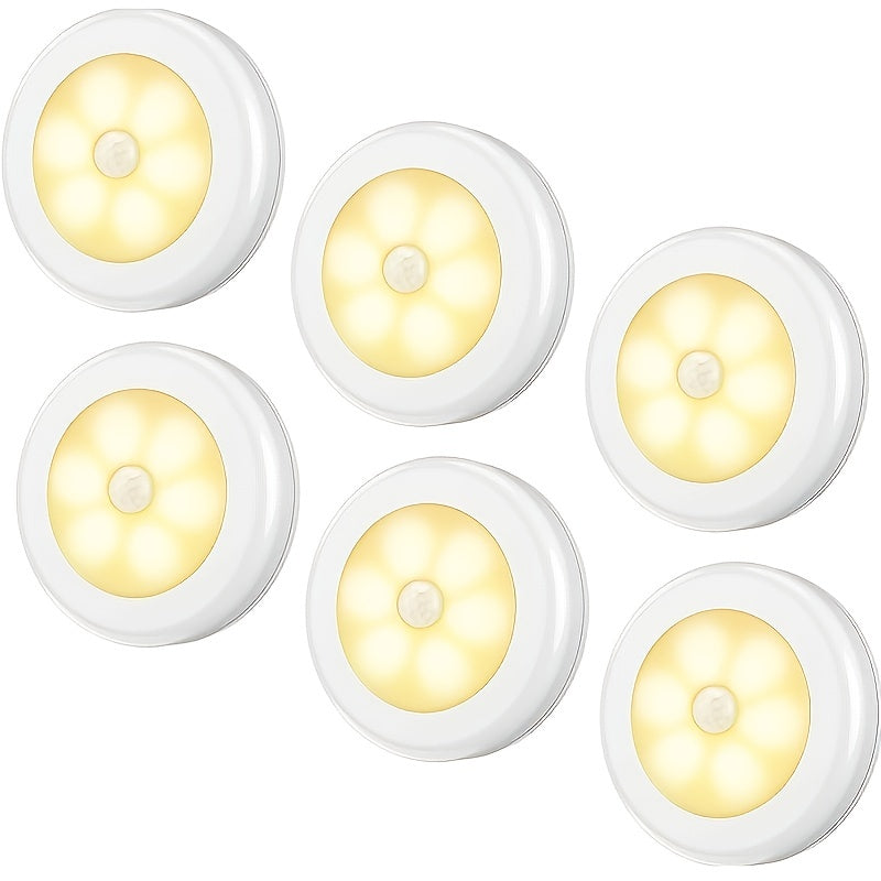 6-Piece Motion Sensor LED Night Lights