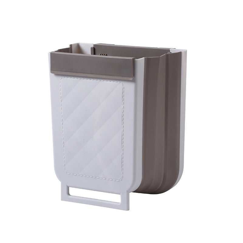 1pc Garbage Can Hanging Household Foldable Cabinet Door Classification Multifunctional Garbage Can In Kitchen