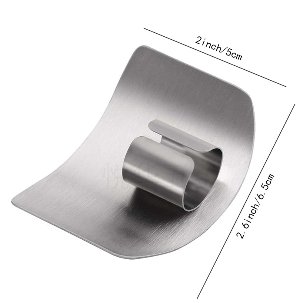 1pc Finger Guard For Cutting, Kitchen Tool Finger Guard, Stainless Steel Finger Protector, Avoid Hurting When Slicing And Dicing Kitchen Safe Chop Cut Tool