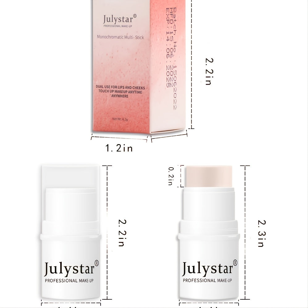 6-Color Lazy Blush Stick Shimmer Cheek Rouge Cream Highlighter