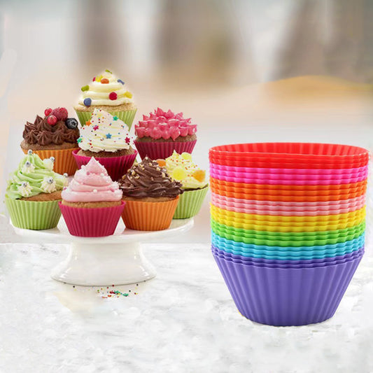 12-Piece Silicone Cupcake Pan Set