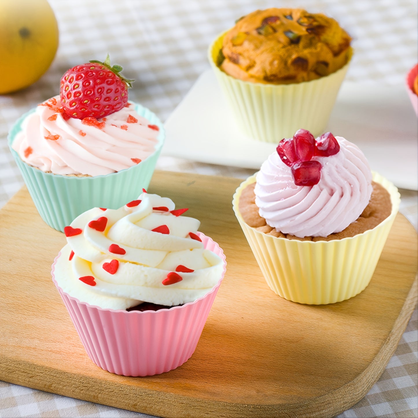 12-Piece Silicone Cupcake Pan Set