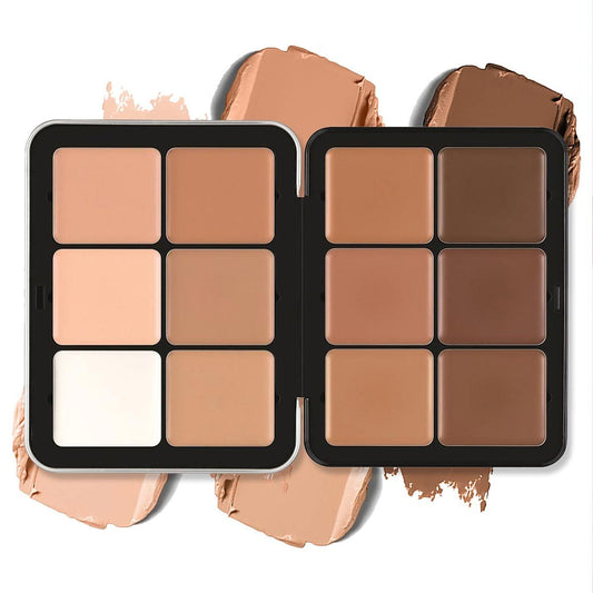 12-Color Concealer Palette: Correcting and Long-Wearing Full Coverage Makeup