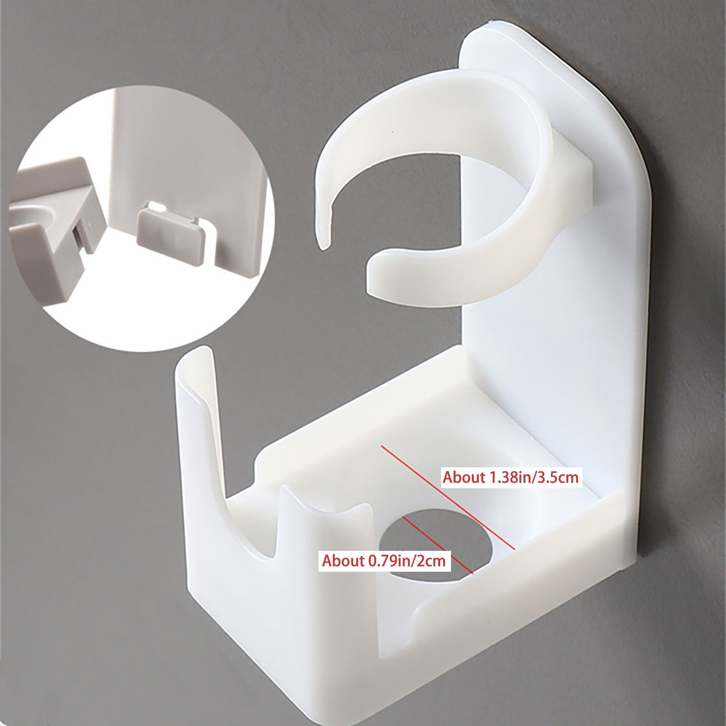 1pc Electric Toothbrush Holder, No-Punch Wall Mount, Suction Wall Type, Bathroom Rack, Bathroom Toothbrush Storage Rack, Toothbrush Storage, 1.81*2.6*3.94 Inches/4.6*6.6*10cm
