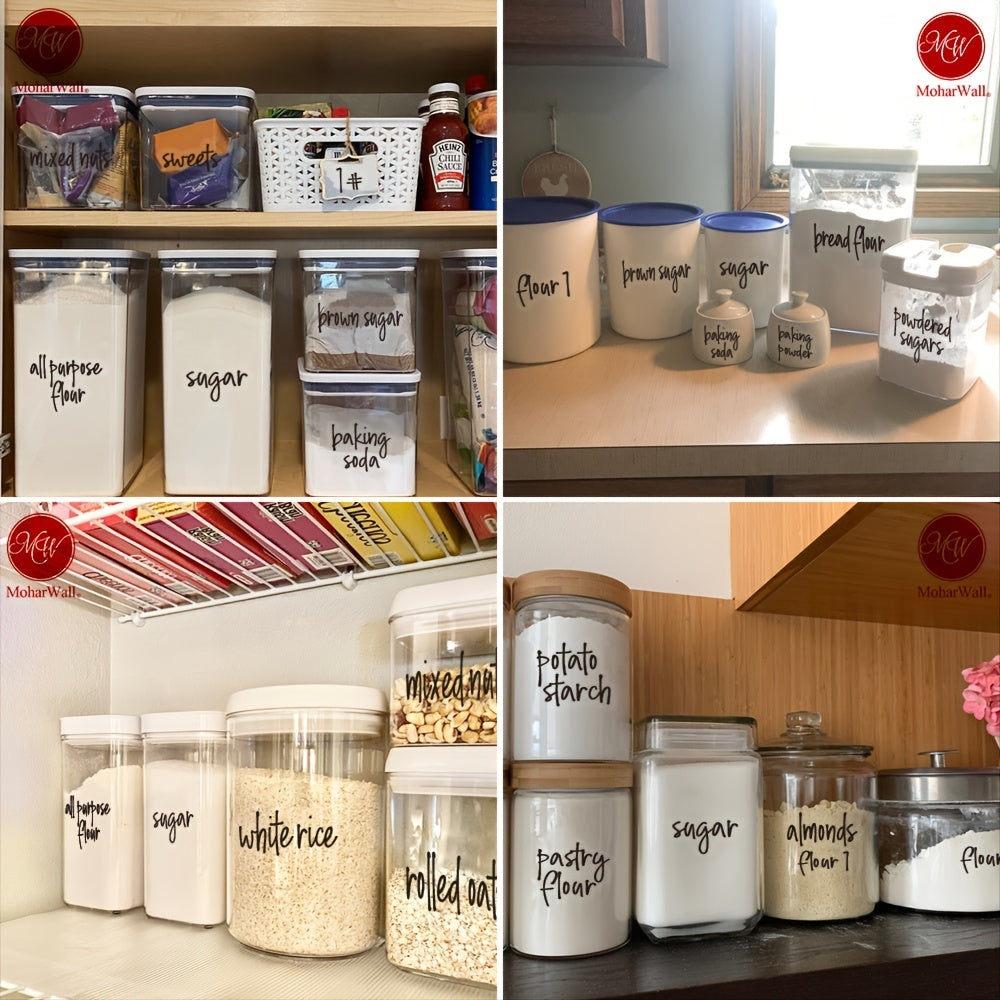 120 Piece Kitchen Organization Labels